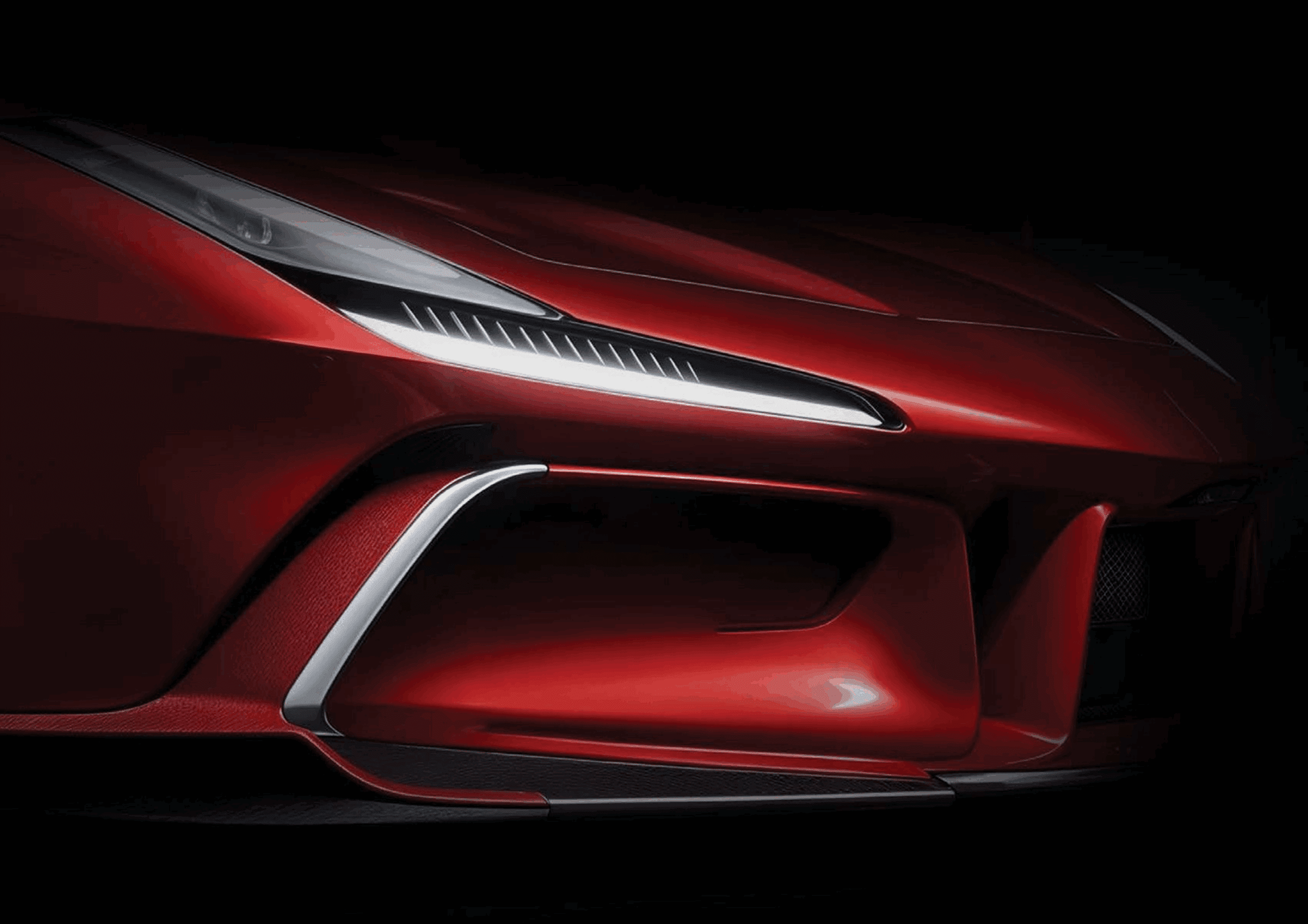 Detalhe De Design Ferrari – Assinatura Da Pininfarina Em Curvas Esculturais Close Detalhado De Uma Ferrari Com Curvas Aerodinâmicas, Representando A Essência Do Design Da Pininfarina