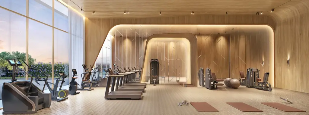 The Gym do EPIC Jardim Europa by Pininfarina. Perspectiva artística