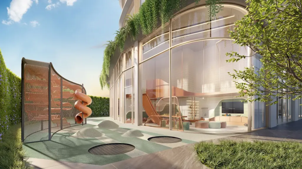 The Kids Park do EPIC Jardim Europa by Pininfarina. Perspectiva artística